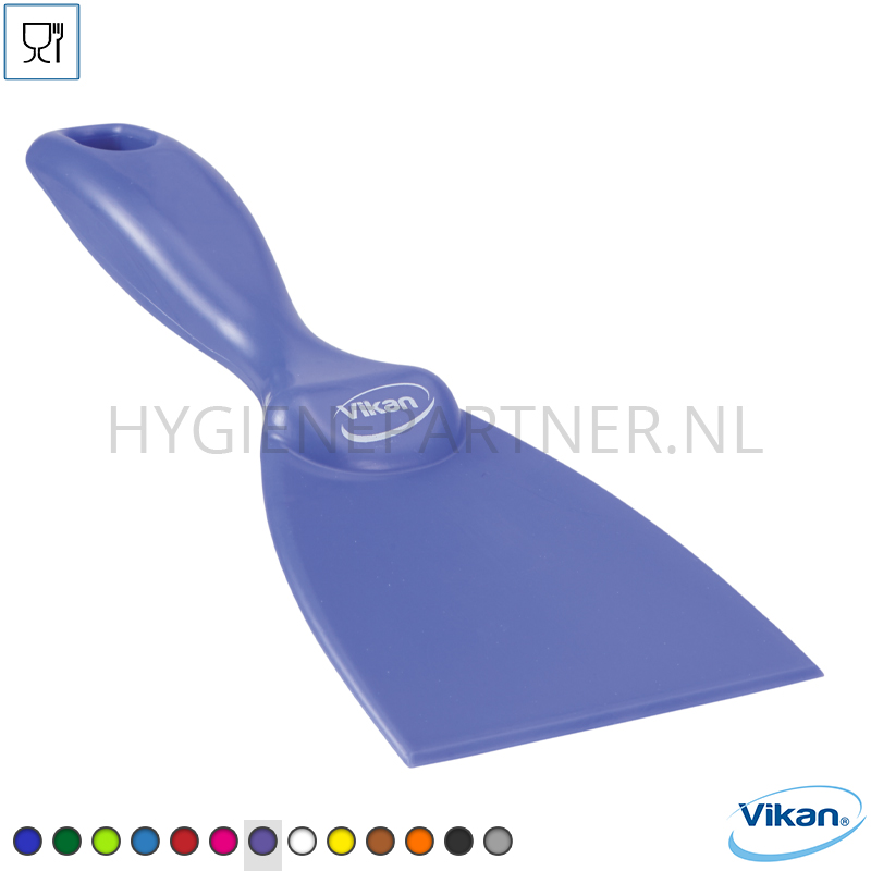 VK251002-48 Vikan 40608 handschraper ergonomisch polypropyleen 75 mm paars