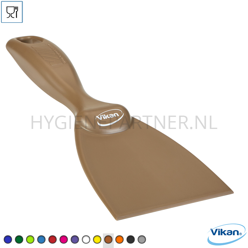 VK251002-64 Vikan 406066 handschraper ergonomisch polypropyleen 75 mm bruin