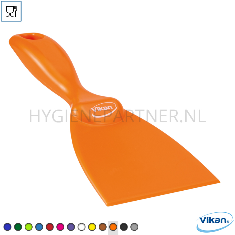 VK251002-70 Vikan 40607 handschraper ergonomisch polypropyleen 75 mm oranje