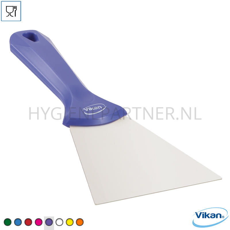 VK251010-48 Vikan 40098 handschraper polypropyleen met RVS blad 100 mm paars