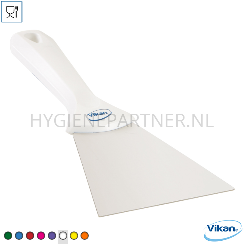 VK251010-50 Vikan 40095 handschraper polypropyleen met RVS blad 100 mm wit