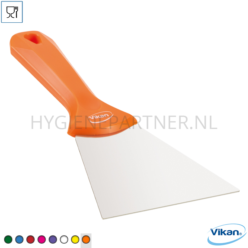 VK251010-70 Vikan 40097 handschraper polypropyleen met RVS blad 100 mm oranje