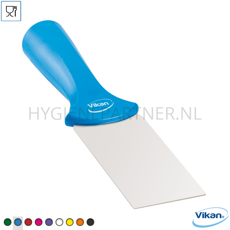 VK251011-30 Vikan 40103 schraper voor steel montage RVS blad 50 mm blauw