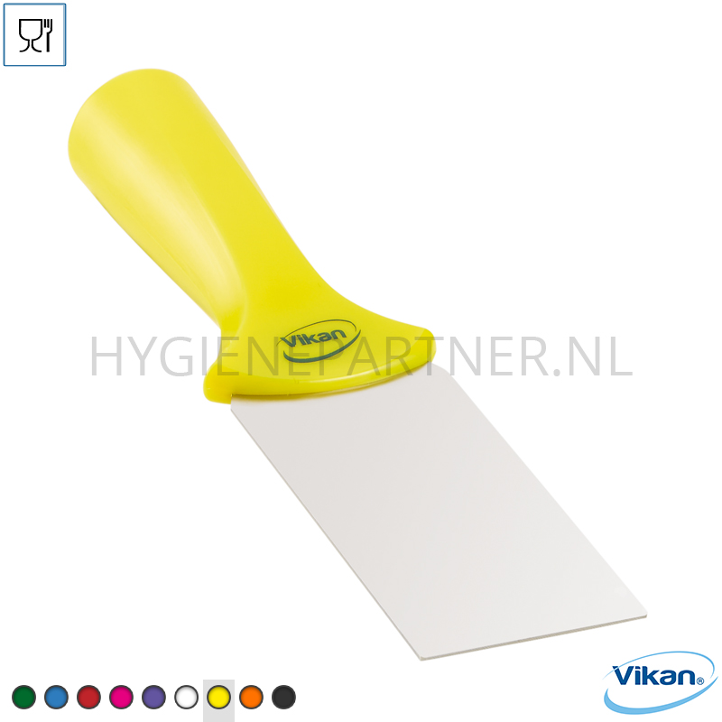 VK251011-60 Vikan 40106 schraper voor steel montage RVS blad 50 mm geel