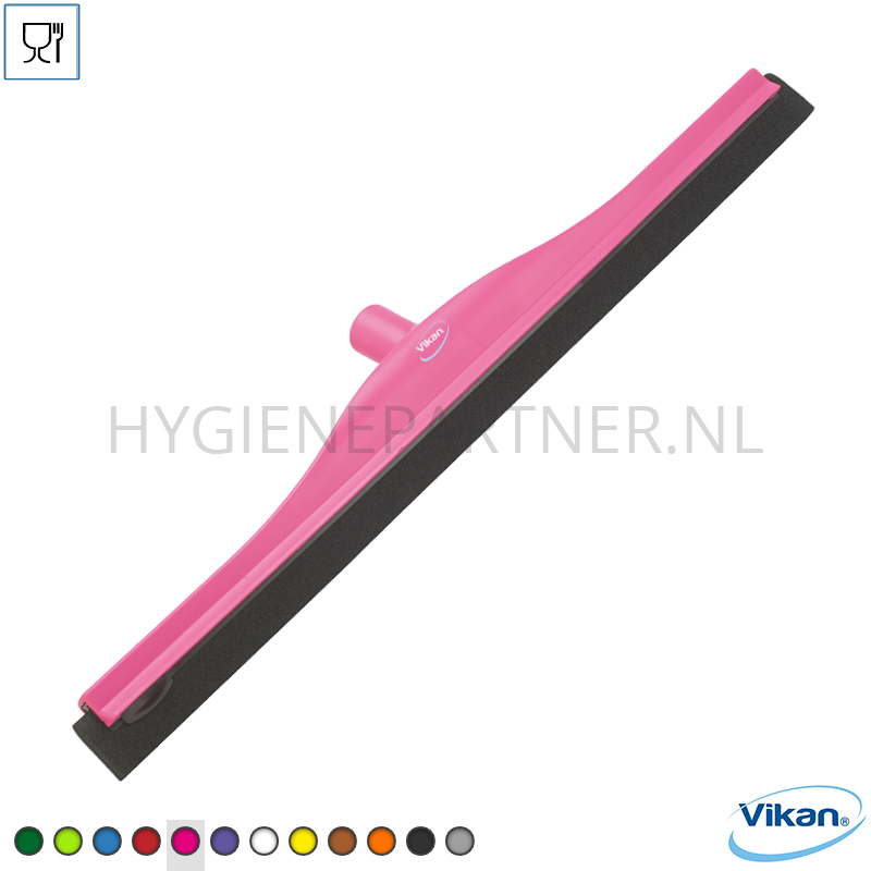 VK291006-43 Vikan 77541 vloertrekker met vervangbaar rubber 600 mm roze