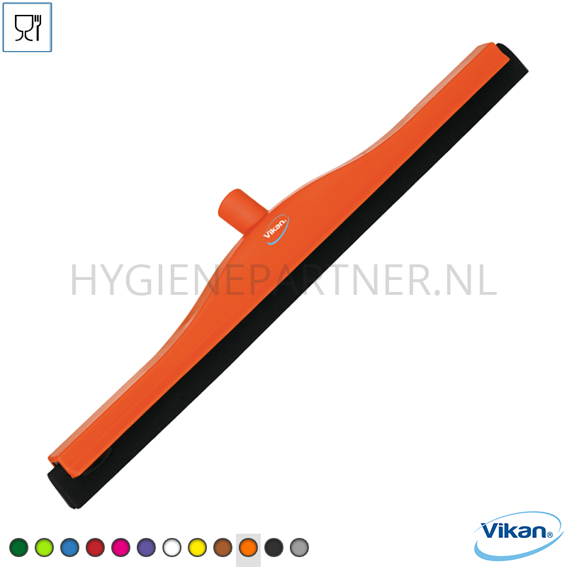 VK291006-70 Vikan 77547 vloertrekker met vervangbaar rubber 600 mm oranje