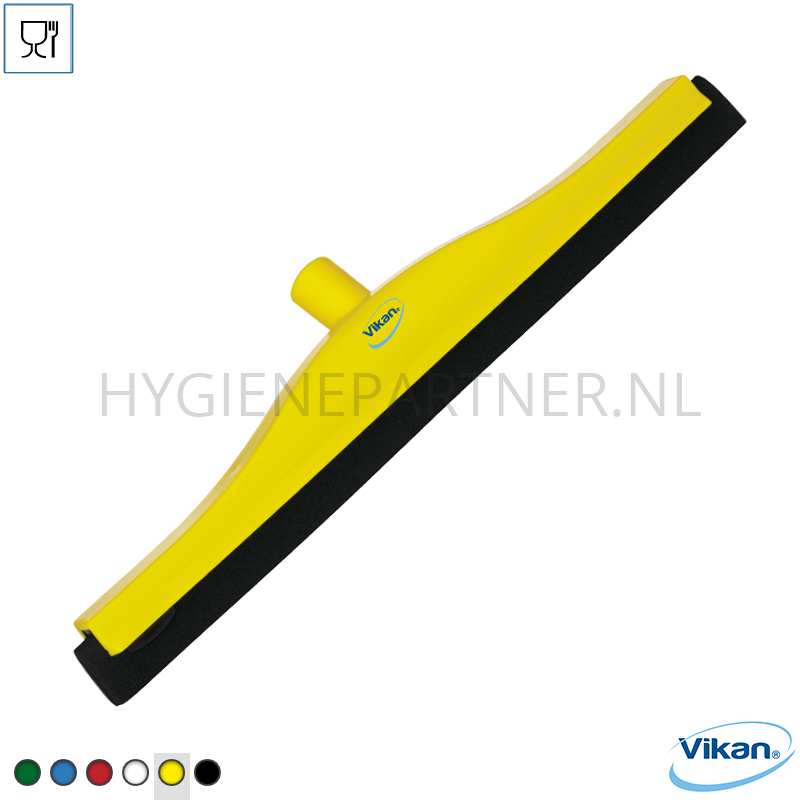 VK291007-60 Vikan 77536 vloertrekker met vervangbaar rubber 500 mm geel