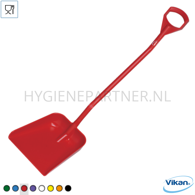 VK401008-40 Vikan 56014 schop D-grip ergonomisch groot blad 1310 mm rood