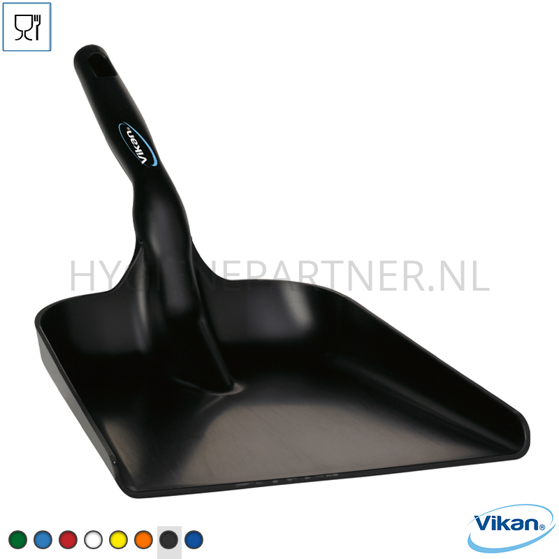 VK451005-90 Vikan 56739 handschep vlak polypropyleen food 550 mm zwart