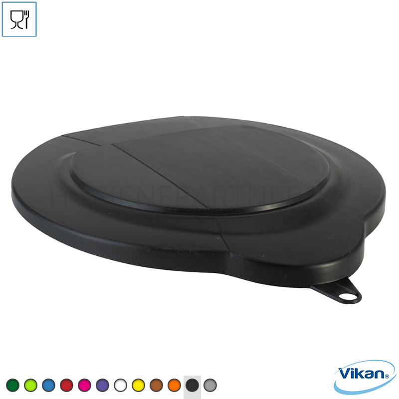 VK501002-90 Vikan 56879 deksel voor emmer met 12 liter inhoud zwart