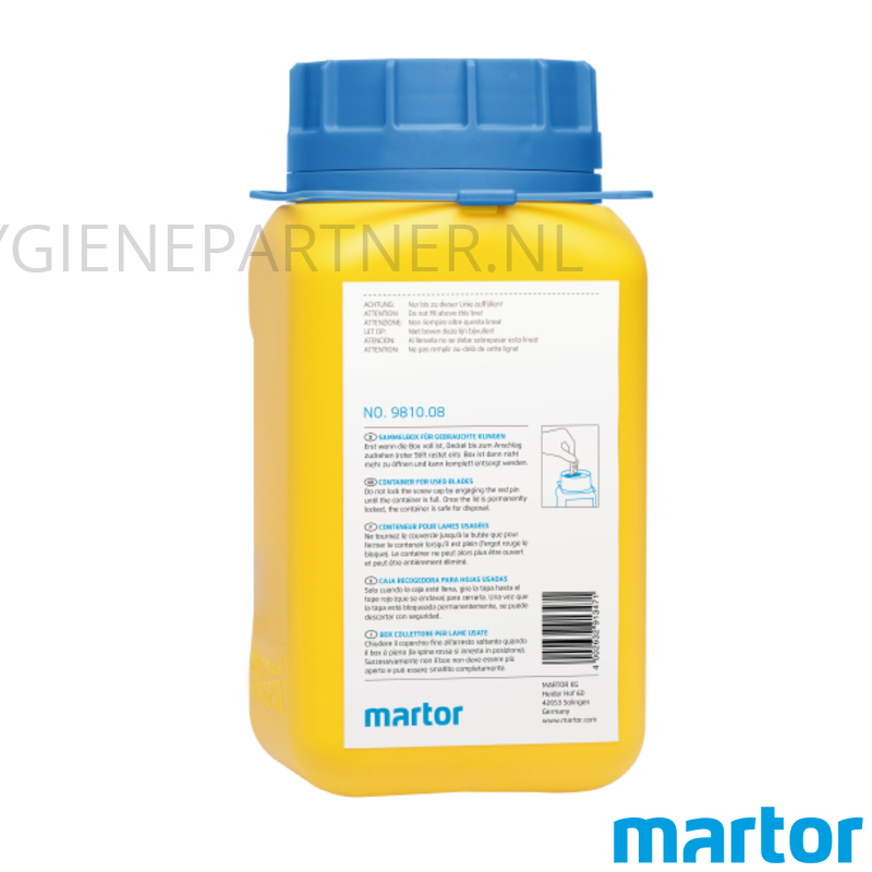 WM231014 Martor 9810 verzameldoos voor gebruikte mesjes