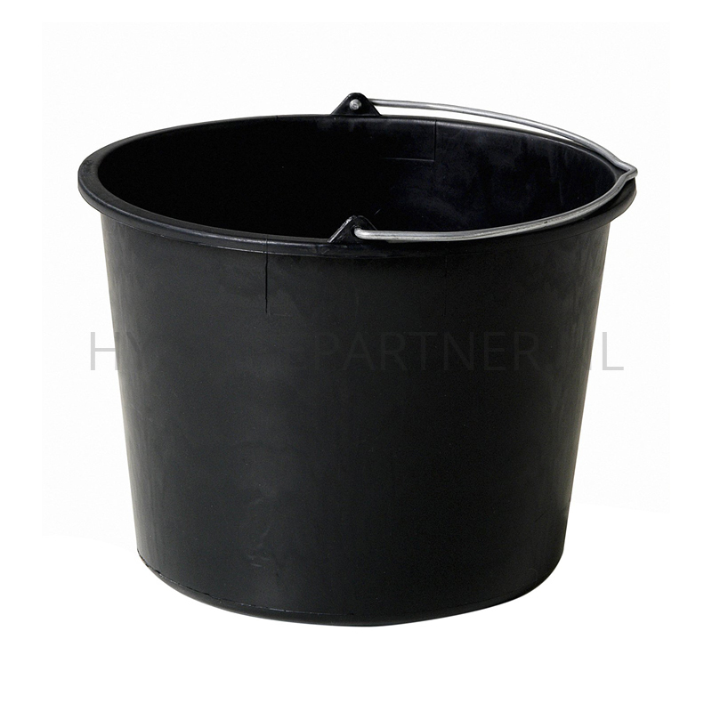 WM501001-90 Emmer kunststof 12 liter zwart