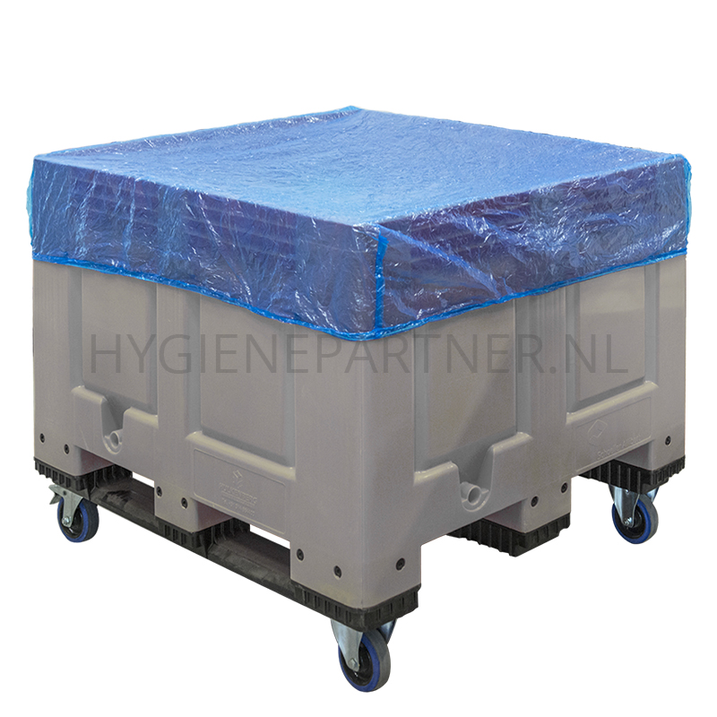 ZF351008 Afdekhoes Europallet C&P PE 85x125x25 cm 30 mu blauw